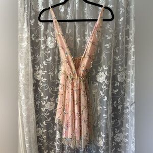 Elegant Pink Sequin Dress size small